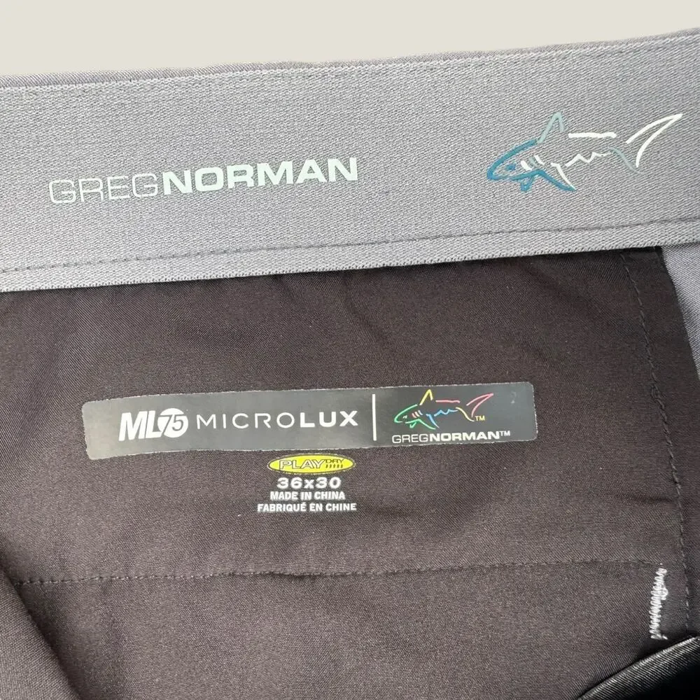 Greg Norman Men’s Golf Performance Gray Flat Front Pants Size: 36x30 - Picture 5 of 5